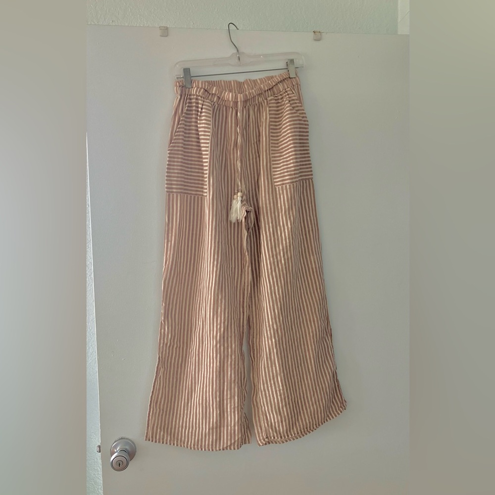 Striped Wide Leg Pants